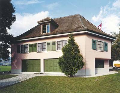 Villa, 1940, Infanteriebunker, Gland VD.  » Klicken zum Vergrössern ->