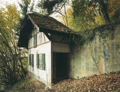 Chalet, ca. 1940, Infanteriebunker, Gampelen BE.  » Klicken zum Vergrössern ->