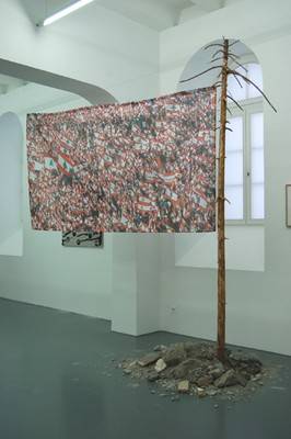 Christoph Draeger. New Lebanese Flag, 2008.  » Klicken zum Vergrössern ->